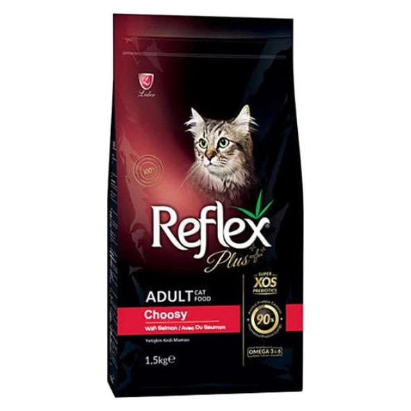 Reflex Plus Choosy Somonlu Yetişkin Kedi Maması 1,5 kg ürün görseli 1