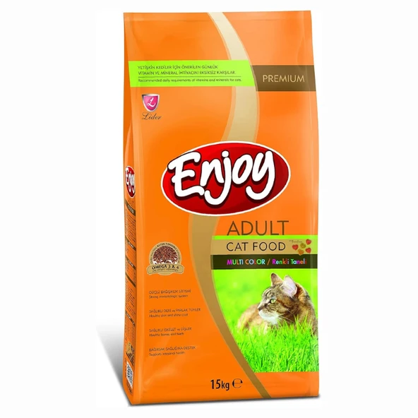 Enjoy Multicolor Renkli Gurme Kedi Maması 15 Kg ürün görseli 1