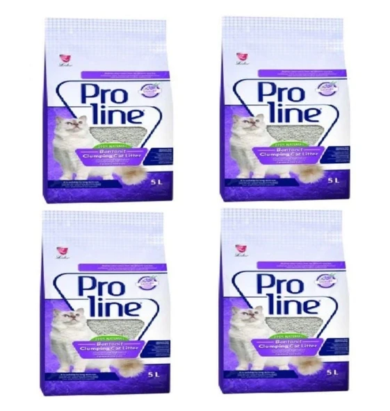 Proline Lavanta Kokulu Kedi Kumu 5 L x 4 Adet ürün görseli 1