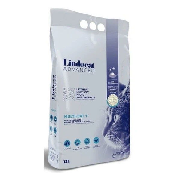 Lindocat Advanced Sodium Bikarbonatlı Kedi Kumu 12 L ürün görseli 1