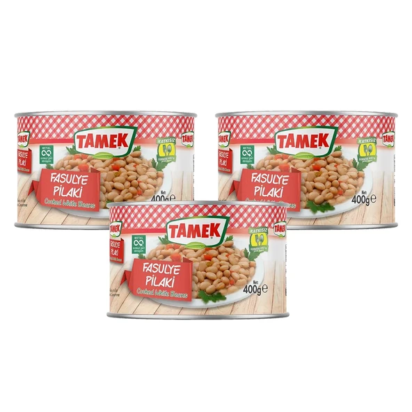 Tamek Fasulye Pilaki 400 gr x 3 Adet ürün görseli 1