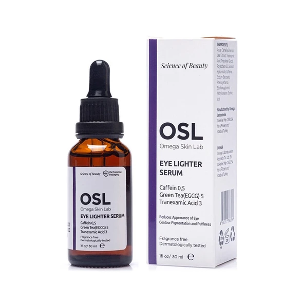 Omega Skin Lab Eye Lighter Göz Çevresi Koyu Halka Karşıtı Serum 30 ml ürün görseli 1