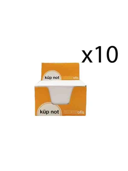 Umur Küp Blok Beyaz Not Kağıdı 8x8x5 10 Adet ürün görseli 1