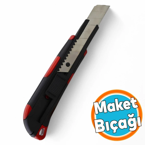 Maket Bıçağı Plastik Kalın Kırtasiye Halı Bıçağı Bıçak 16 cm ürün görseli 1