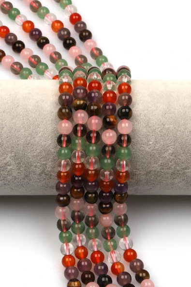 Çakra Doğal Taş Dizi 6 mm Küre Kesim ürün görseli 1