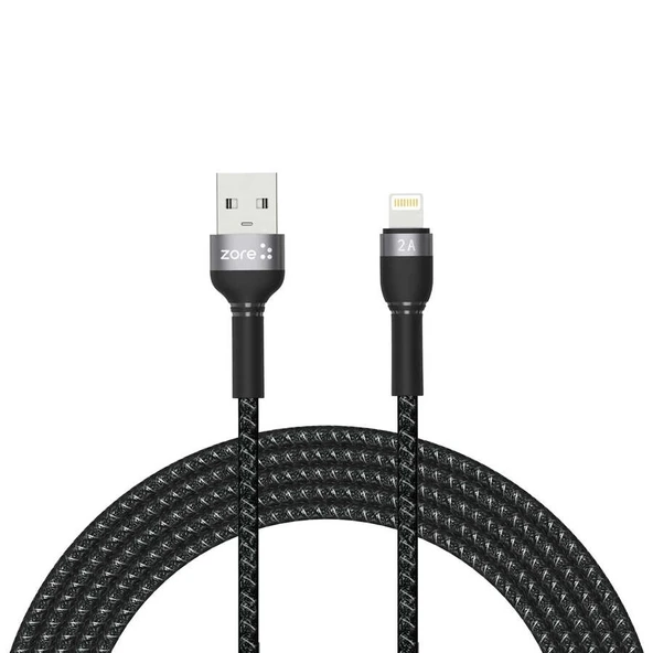 Lightning - USB Dayanıklı File Örgü Hızlı Şarj Kablo 3 m ürün görseli 1