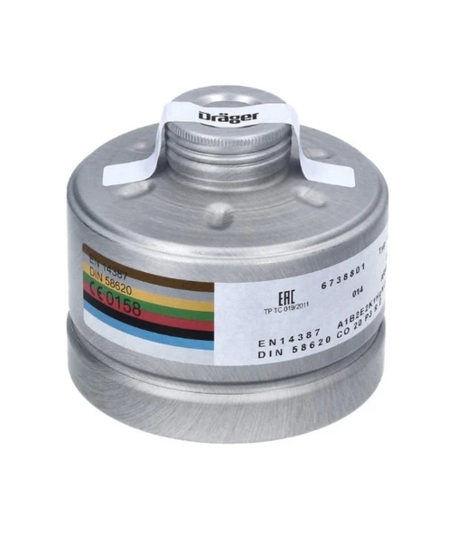 Drager 6738801 A1B2E2K1 HG CO NO P3 Filtre 6300 Maske Uyumlu ürün görseli 1