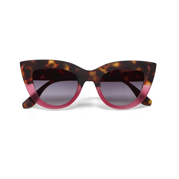 Okkia Claudia Big Cat Güneş Gözlüğü Pink Havana ürün görseli 1