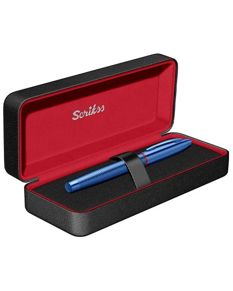 Scrikss Noble 35 Dolma Kalem Metalik Mavi M Uç ürün görseli 1