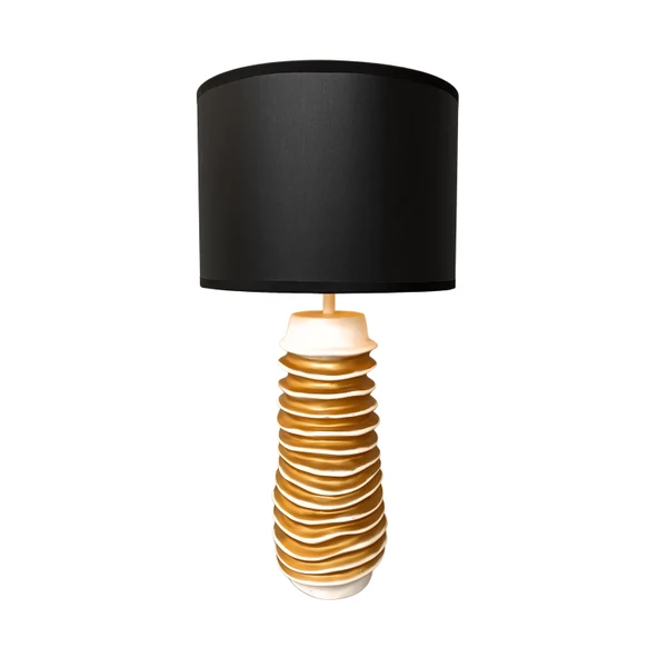Opulence Krem Gold Abajur ürün görseli 1