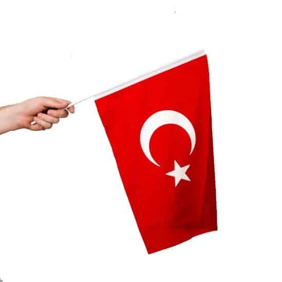 Sopalı Bez Bayrak Çıtalı Bayrak 30x45 cm - 1 Adet ürün görseli 1