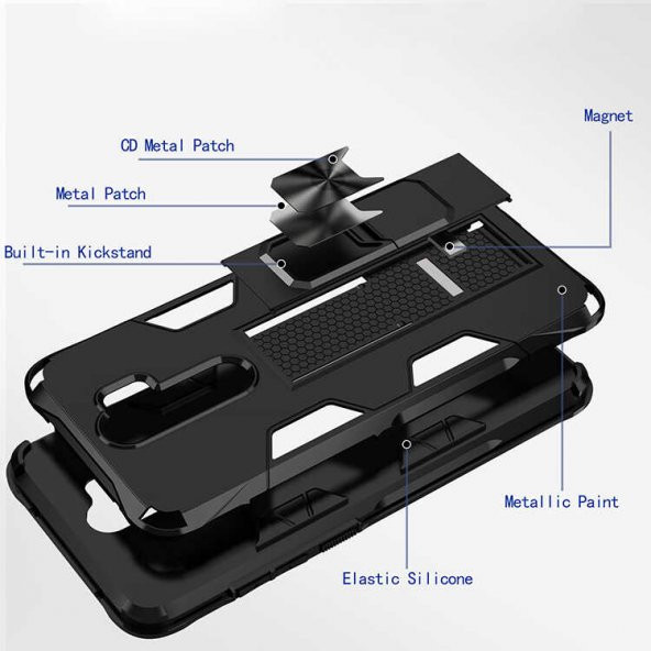 Xiaomi Redmi Note 8 Pro Kılıf Zore Volve Kapak - Resim 4