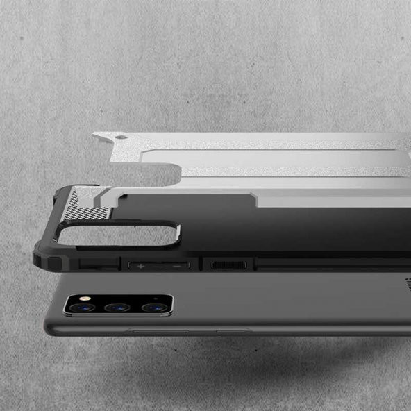 Galaxy Note 20 Kılıf Zore Crash Silikon - Resim 4