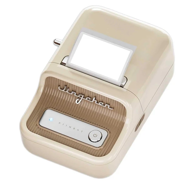 Niimbot B21 Bluetooth Taşınabilir Termal Etiket Yazıcı-Krem ürün görseli 1
