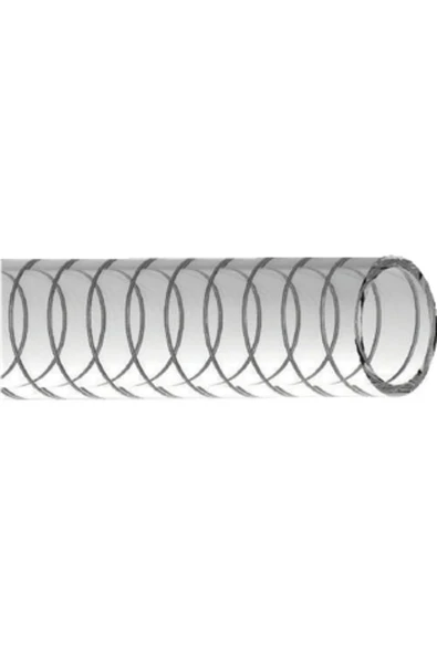 TİP 1  Telli Şeffaf Hortumu (İç çap 16mm) (5/8'') (5 Metre) ürün görseli 1