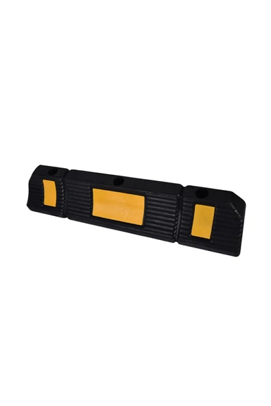 UT 2133 Kauçuk Stoper 60 cm Park Yeri Sınırlayıcı, Reflektörlü Dayanıklı Araç Durdurma Bariyeri ürün görseli 1
