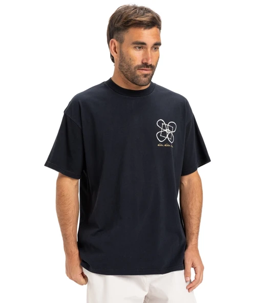 Quiksilver HW Ouitside Inside SS Erkek Kısa Kollu Tişört EQYZT08032 Siyah ürün görseli 1