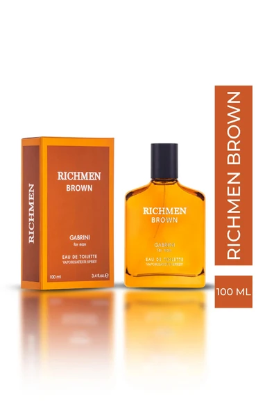 Gabrini Richmen Brown EDT For Man 100 ml - Resim 2