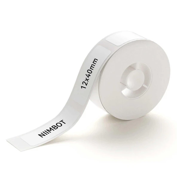NIIMBOT 12x40mm 160 Adet ( D11, D110, D101, H1S) Termal Etiket-Beyaz ürün görseli 1
