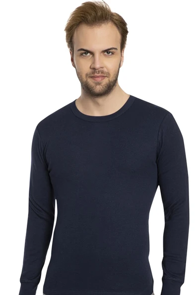 BROSS 1028 %100 PAMUK ERKEK BODY/ÜST İÇLİK LACİ LACİVERT ürün görseli 1
