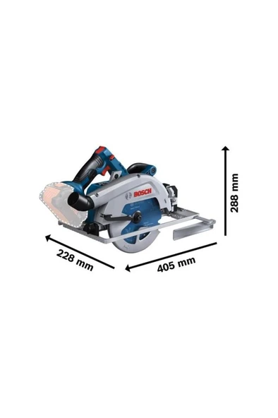 Bosch Profesyonel Gks 18V-68 Gc Solo Akülü Daire Testere (aküsiz)  06016B5100 ürün görseli 1