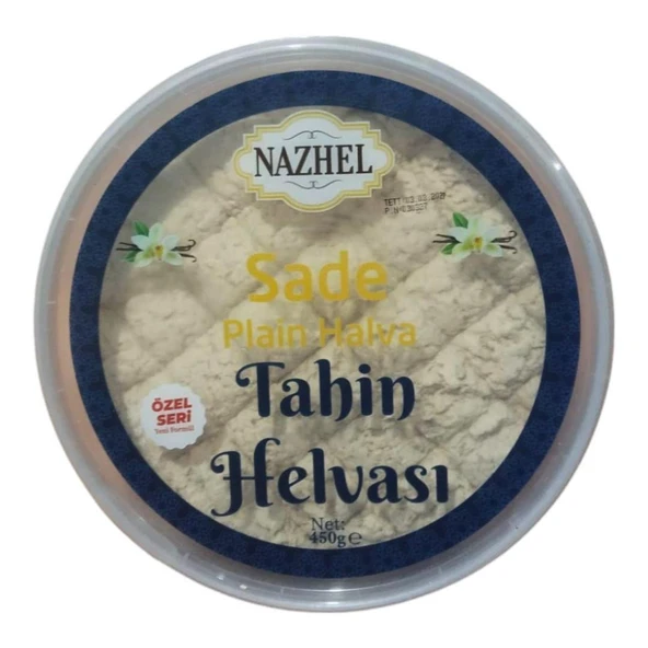 NAZHEL Sade Tahin Helvası 450 gr. ürün görseli 1