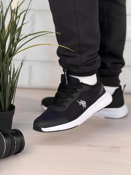 U.S.POLO ASSN.SMART 5FX SİYAH COMFORT CASUAL SPOR AYAKKABI ürün görseli 1