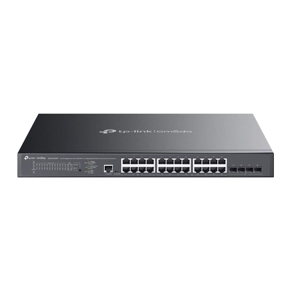 TP-LINK TL-SG3428XMPP 24 PORT GIGABIT 4-Port 10GE SFP+ L2 YÖNETILEBILIR POE SWITCH ürün görseli 1