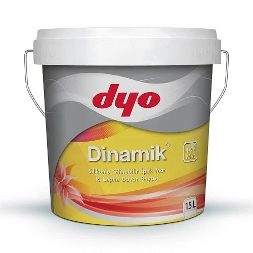 Dyo Dinamik Silikonlu İpek Mat İç Cephe Boyası 15 Lt Beyaz ürün görseli 1