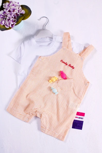 Candy Figürlü Badili Kız Bebek Tulumu - Resim 2