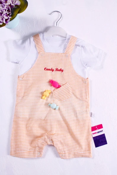 Candy Figürlü Badili Kız Bebek Tulumu ürün görseli 1