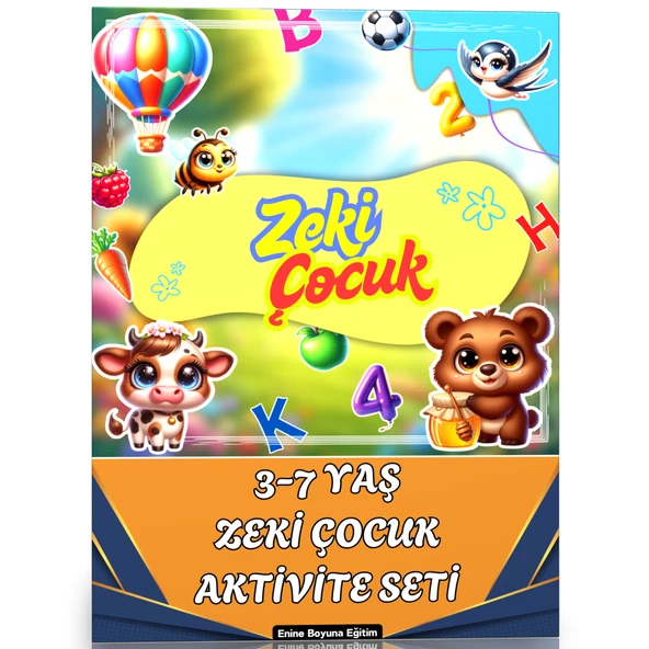 3-7 Yaş Cırt Cırtlı Zeki Çocuk Aktivite Seti (YAZ-SİL) ürün görseli 1