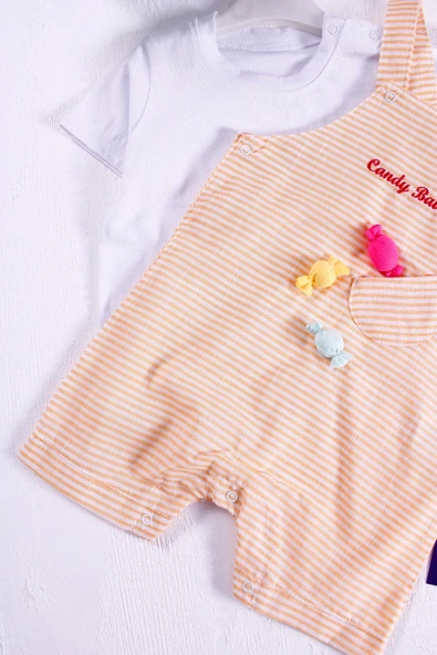 Candy Figürlü Badili Kız Bebek Tulumu - Resim 3