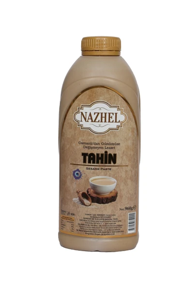 NAZHEL %100 Doğal Tahin 1 Kg (Net 960 Gr) Yerli Susamdan Üretilmiştir. ürün görseli 1