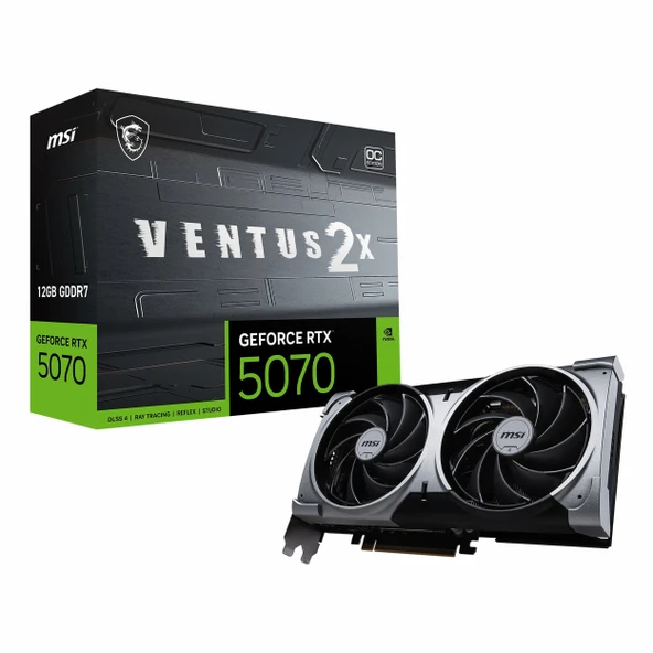 MSI Ventus 2X GeForce RTX 5070 OC 12GB GDDR7 192Bit HDMI/DP Ekran Kartı ürün görseli 1