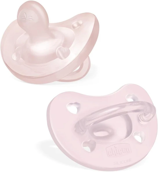 Chicco PhysioForma Soft 2'li Silikon Emzik 2-6 Ay Kız ürün görseli 1