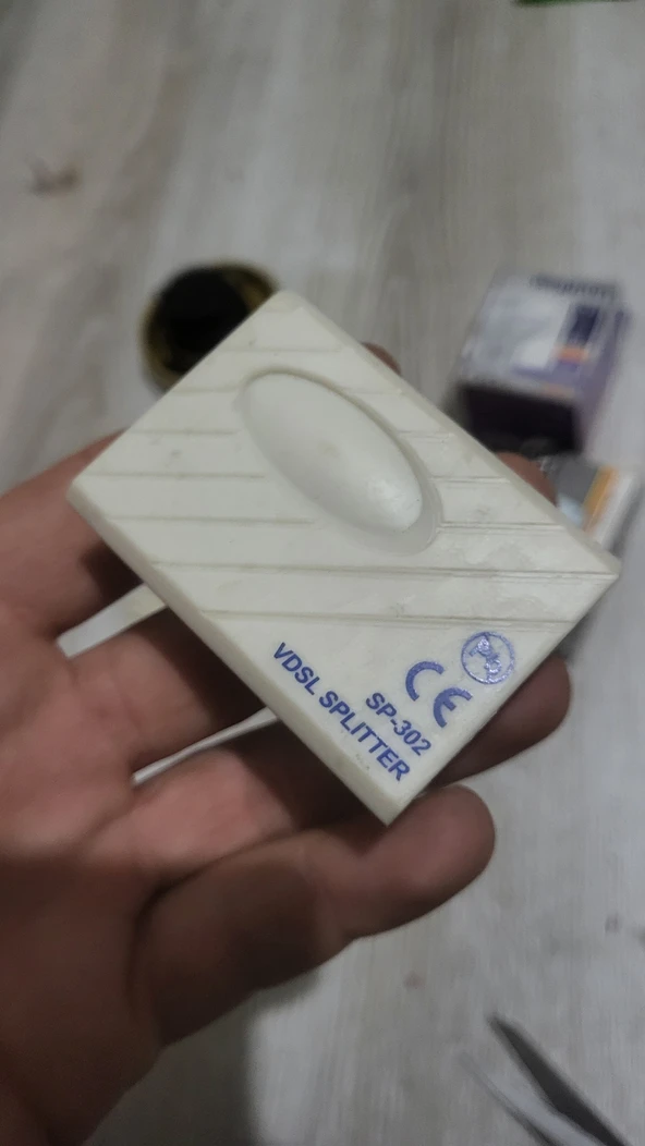 VDSL adsl telefon İnternet splitter 2 adet kaliteli filtreli ürün görseli 1
