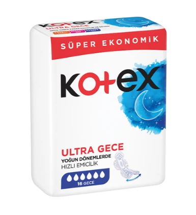 KOTEX ULTRA QUADRO GECE 16 LI ürün görseli 1