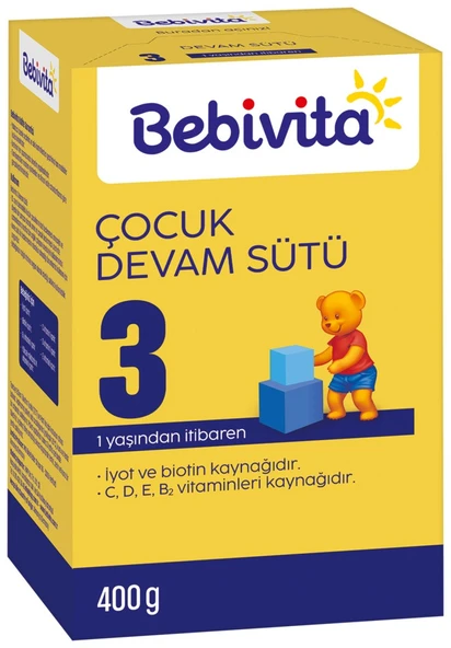 Bebivita Bebivita Devam Sütü 3 Numara 400 Gr ürün görseli 1