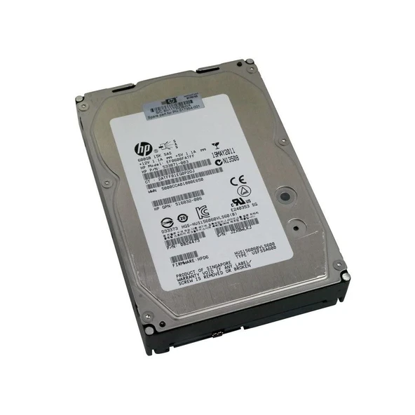 HP 600GB 15K 6G SAS 3.5'' Server Sunucu Harddisk EF0600FATFE HUS156060VLS60 606227-003 601712-001 0B24473 ürün görseli 1
