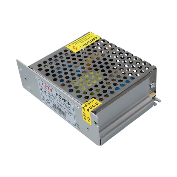 12 Volt - 5 Amper Metal Kasa Adaptör - Resim 2