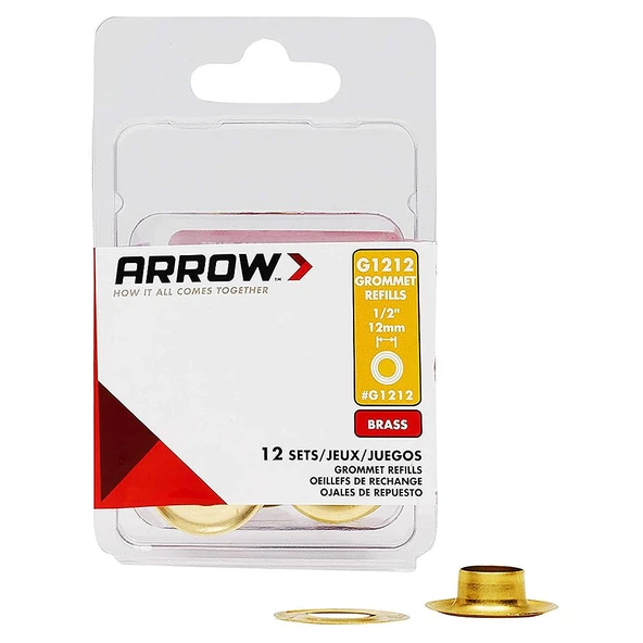 Arrow G1212 12mm Pirinç Kuşgözü Perçin ürün görseli 1