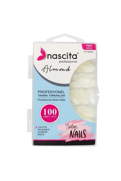 100'lü Kutulu Almond Takma Tırnak ürün görseli 1