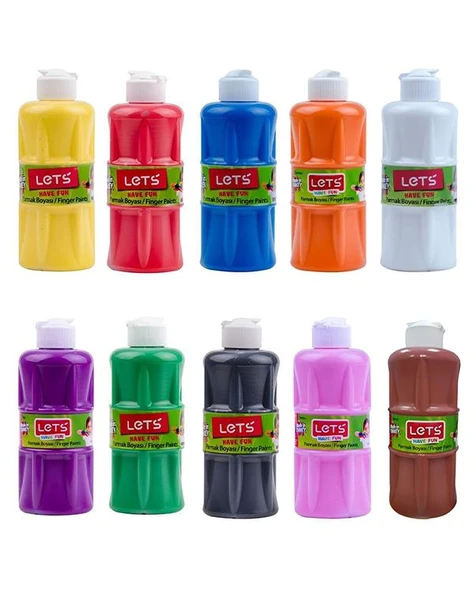 Lets Parmak Boyası 250ml 10lu Set ürün görseli 1
