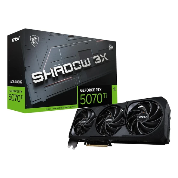 MSI Shadow 3X GeForce RTX 5070 Ti OC 16GB GDDR7 256Bit HDMI/DP Ekran Kartı ürün görseli 1