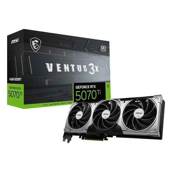 MSI Ventus 3X GeForce RTX 5070 Ti OC 16GB GDDR7 256Bit HDMI/DP Ekran Kartı ürün görseli 1