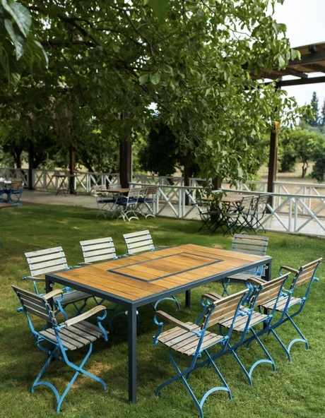 KLASİK RESTAURANT MODELİ MANGALLI MASA - Resim 2
