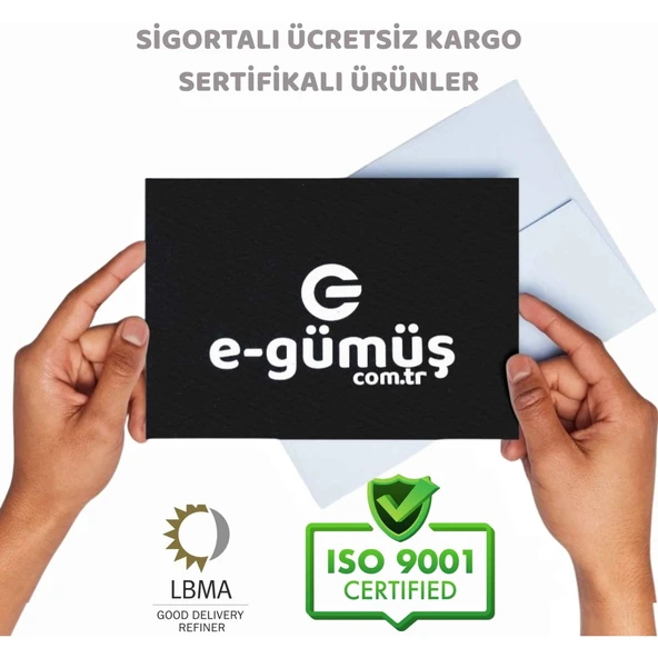 E-Gümüş 100 Gr Külçe Gümüş - Resim 4