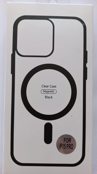 Apple iPhone 15 PRO Kılıf Magsafe Mıknatıslı Şeffaf ürün görseli 1