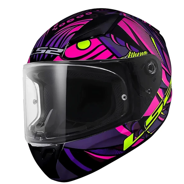LS2 RAPID 2 ATHENA SİYAH-MOR KASK ürün görseli 1